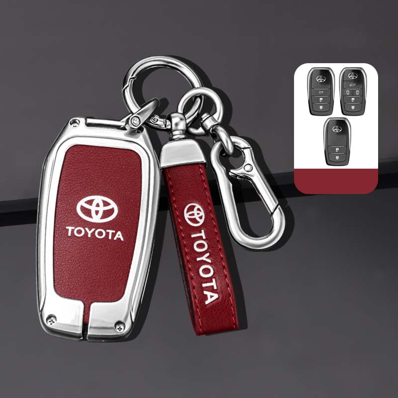 Vỏ Bọc Chìa Khóa Bằng Hợp Kim Kẽm Cho Toyota RAV4 HARRIER Hilux Fortuner Land Cruiser Crown Highland Prado Yaris Cross Aygo X 2022