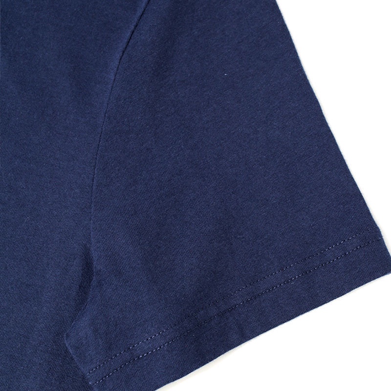 Áo Thun cotton Cổ Tròn Ngắn Tay Thêu Nhãn Hiệu Tommy Thời Trang Unisex