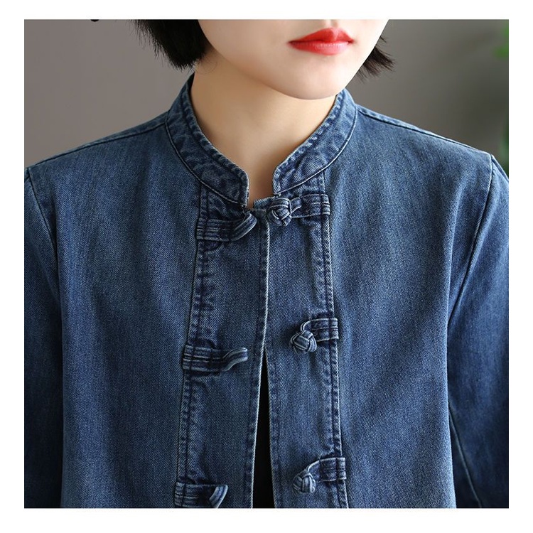 Áo Sơ Mi Phối Khóa Đĩa Phong Cách Cao Bồi Thời Trang Xuân Hè Cá Tính