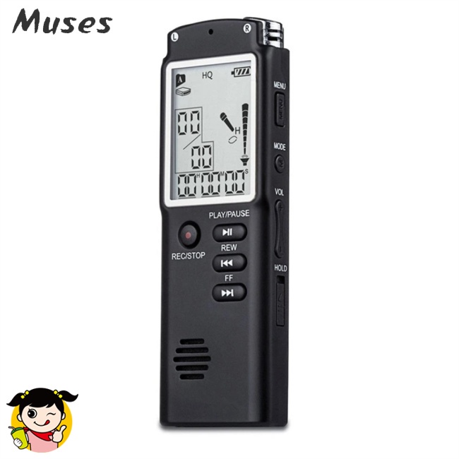 Thiết Bị Ghi Âm Giọng Nói Kỹ Thuật Số USB 96-Hour Có Màn Hình Hiển Thị Wav3 96-Hour Chuyên Dụng