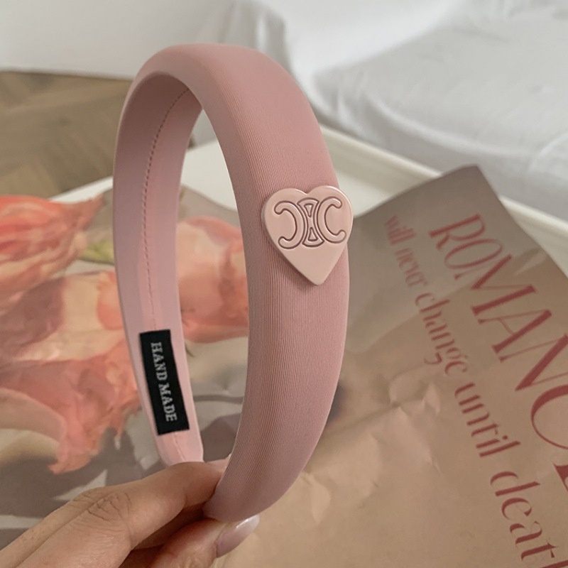 Băng Đô Cài Tóc Bản Rộng Màu Hồng Ngọt Ngào Thời Trang Mới 2023