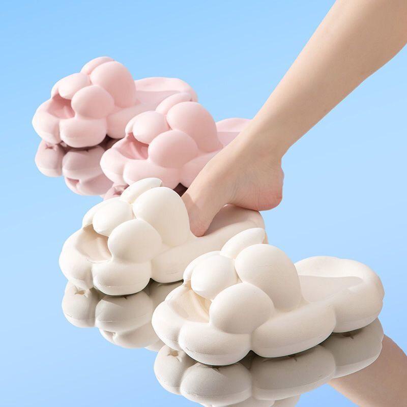 JY123A0 - Dép nữ nam dễ thương bong bóng  bánh mì to size rộng rãi có size lớn 45  giá rẻ êm chân