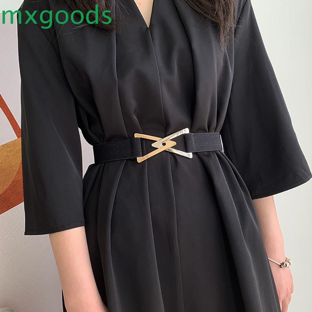 Thắt lưng vải canvas mỏng khóa kim loại hình tam giác tùy chọn màu sắc sang trọng cho nữ