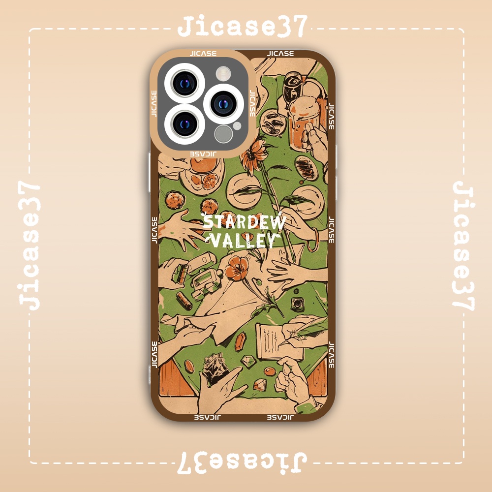 Ốp lưng iphone cạnh vuông Jicase Stardew Valley Game Nông Trại Aesthetic Cổ Điển