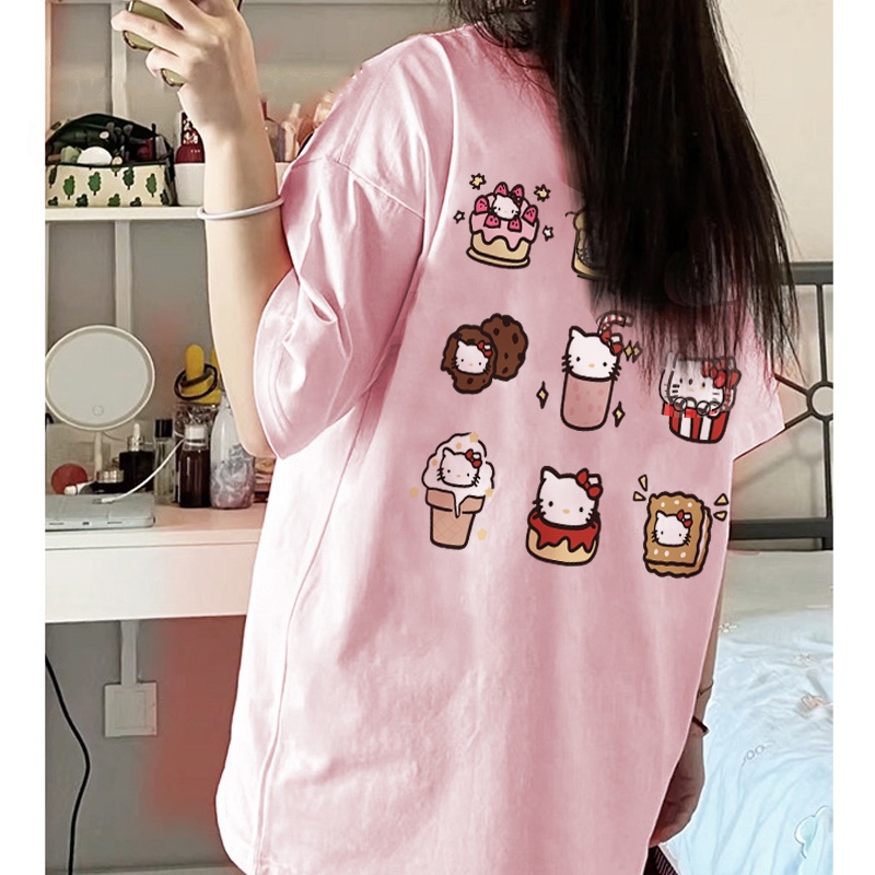 NRVP Áo Thun 100% Cotton Tay Ngắn In Họa Tiết Độc Đáo Phong Cách Hàn Quốc Cho Nữ