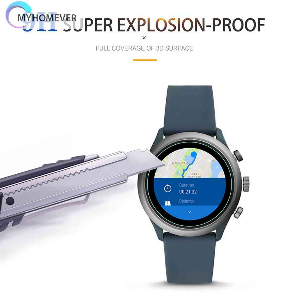 2 Miếng Dán Cường Lực Cho Đồng Hồ Thông Minh Fossil 43mm Và Phụ Kiện