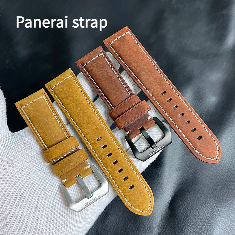 PANERAI Dây Đeo Đồng Hồ Bằng Da Ngựa Thật Pam111 441 22 Mm24mm26mm Cho Nam