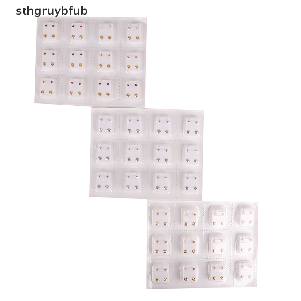 Set 24 Bông Tai Thép Thời Trang Cá Tính Cho Nữ