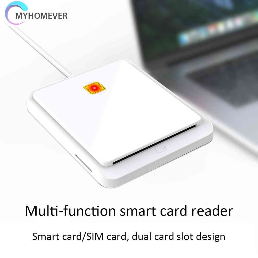 Đầu Đọc Thẻ Thông Minh USB 2.0 Cho Dac IC ID Bank SIM Card Windows 7 8 10 Vista