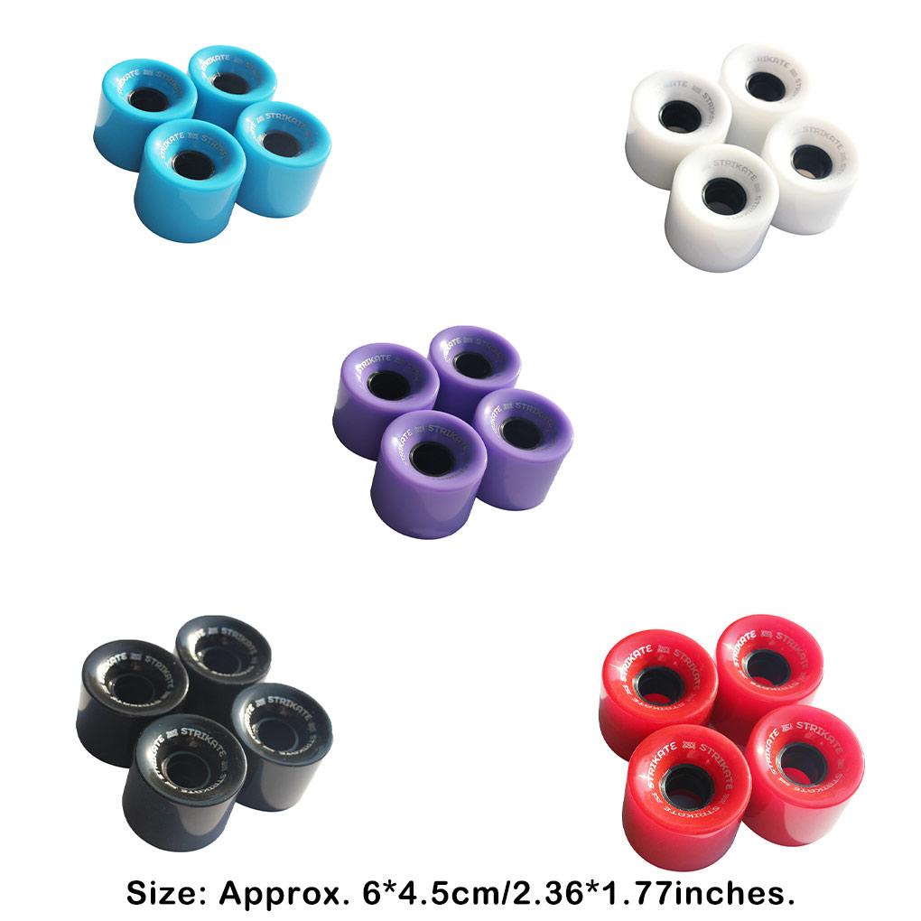 Set 4 Bánh Xe PU Thay Thế Cho Ván Trượt Chuyển Động Chống Mài Mòn