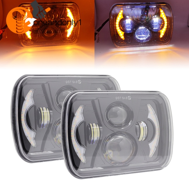 Đèn Pha Led Hình Vuông 7 Inch 60w 6000lm 6000k Chuyên Dụng Cho Xe Tải Địa Hình