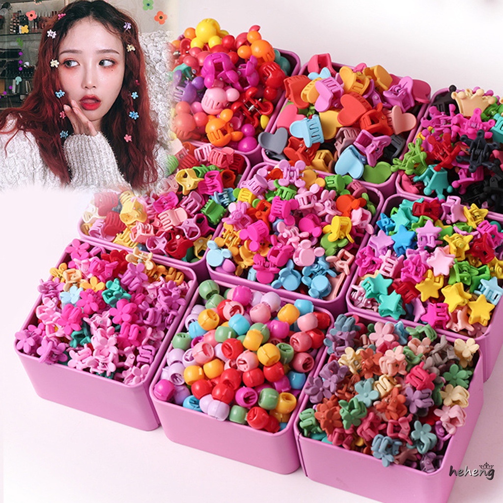 Set 30 Kẹp Tóc Càng Cua Nhỏ Chống Trượt Nhiều Màu Sắc Cho Bé Gái Và Tuổi Teen