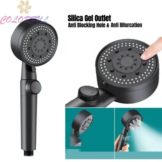 【COLORFUL】Durable Shower Head Bathroom Accessory 5 Mode Adjustable High Pressure