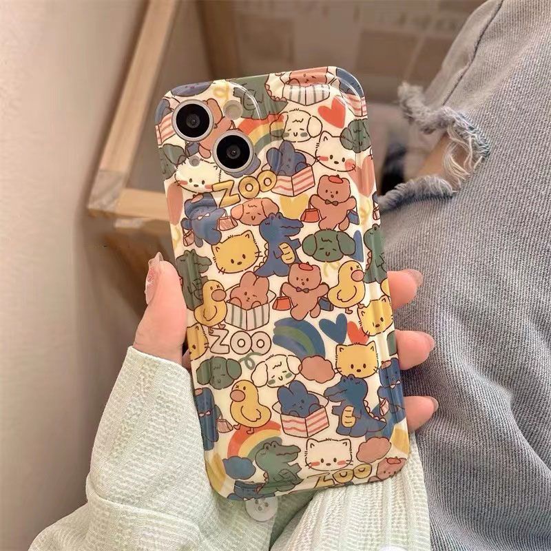 ✅Ốp Điện Thoại Mềm Chống Sốc In Hình Sở Thú Hoạt Hình Dễ Thương Cho iPhone 14 / 12promax 13 11 xr max XGKS