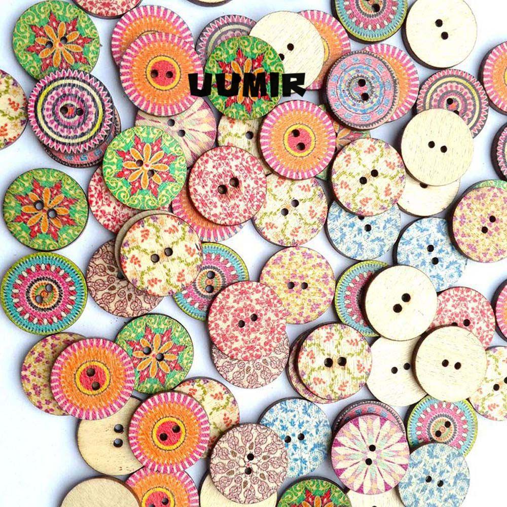UUMIR Bộ 100 nút áo phong cách vintage xinh xắn