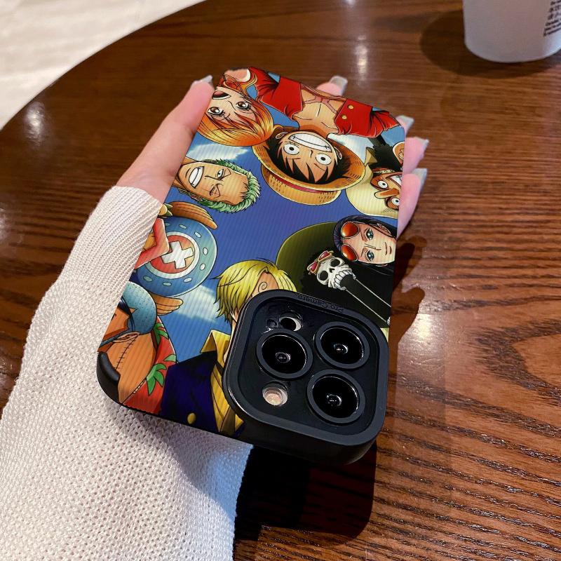 Ốp Điện Thoại Mềm Chống Rơi Họa Tiết One Piece Monkey D Luffy Cho IPhone 11 14 13 12 Pro Max XR 14 6 6s 8 7 Plus X XS Max SE