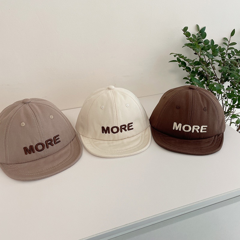 Nón Lưỡi Trai Mềm Thêu Chữ Phong Cách Hàn Quốc Cho Bé