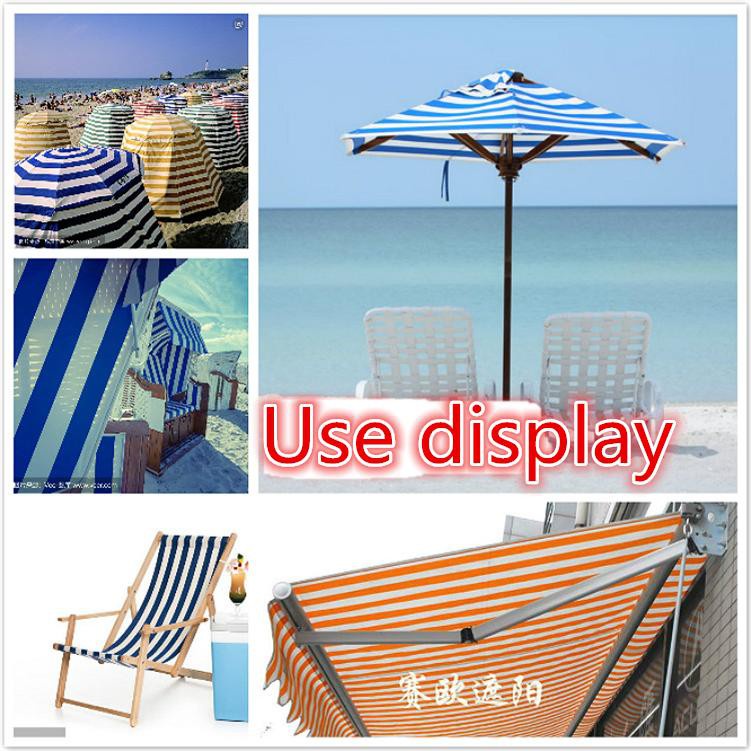 Tấm Bạt Che Nắng Bằng Vải Oxford Chống Nước In Họa Tiết Sọc 420D Kích Thước 50X150cm