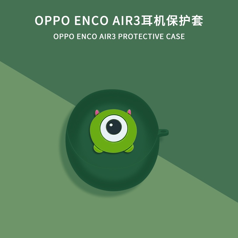 Vỏ Bảo Vệ Hộp Sạc Tai Nghe OPPO ENCO AIR 3 Bằng Silicon Mềm Họa Tiết Hoạt Hình Anime