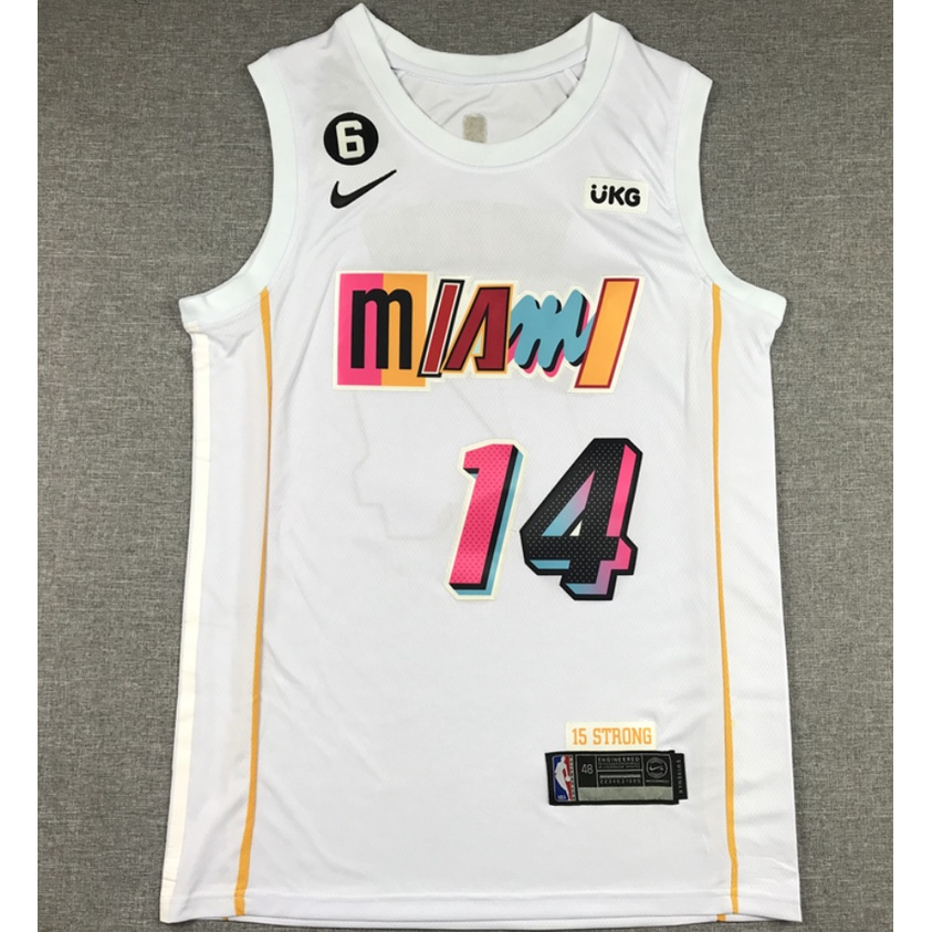 Áo Thun Bóng Rổ Miami Heat 14 Tyler Herro 2023 Cho Nam