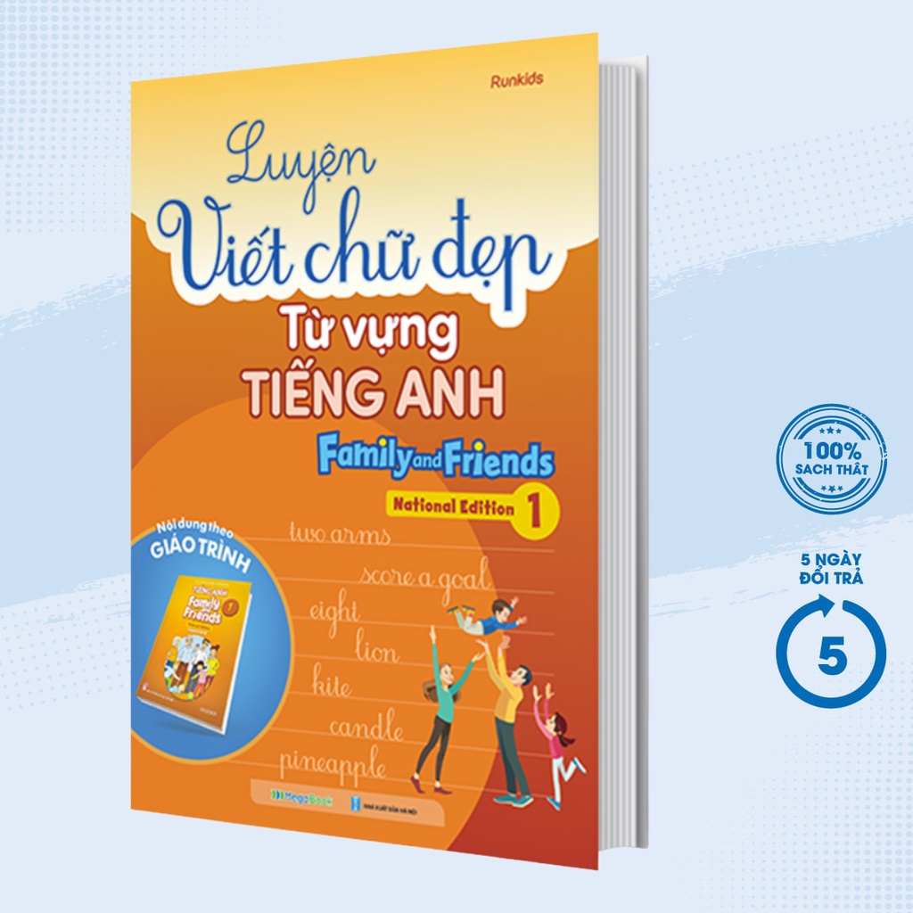 Sách – Luyện Viết Chữ Đẹp Từ Vựng Tiếng Anh Family And Friends - National Edition 1 (MEGABOOK)