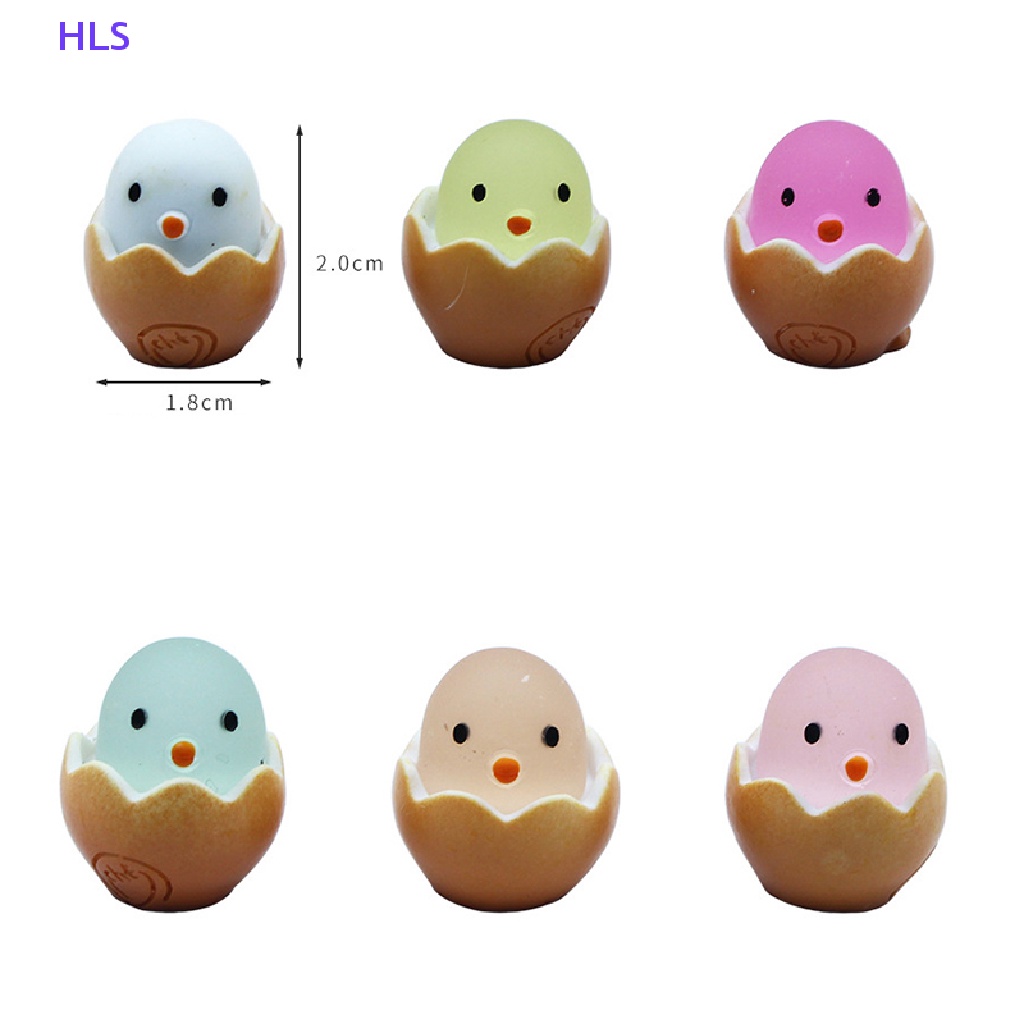 Bộ 2 Đồ Chơi Trang Trí Hình Gà Con Phát Sáng Trong Bóng Tối DIY