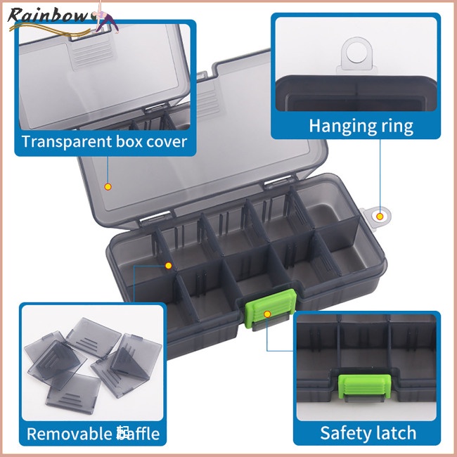 Hộp Đựng Mồi Câu Cá Di Động Đa Năng Chống Thấm Nước Sức Chứa Lớn Có Thể Tháo Rời