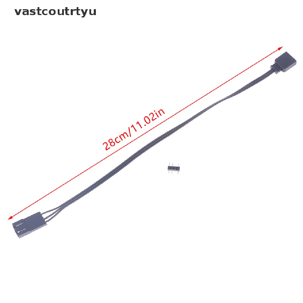 Vas 3-Pin 5V Adapter Connector for Corsair SP/HD/LL/ML/QL RGB To Standard ARGB n