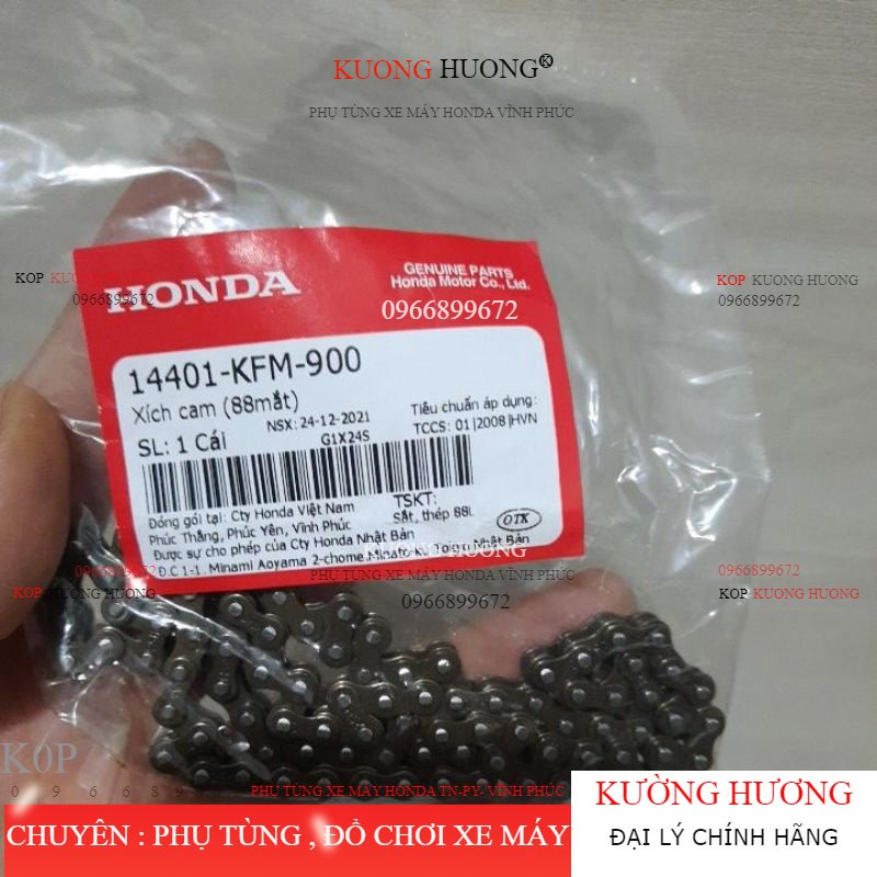 Xích cam (88 mắt) dream wave future và nhiều dòng xe máy honda khác lắp chung 14401KFM900
