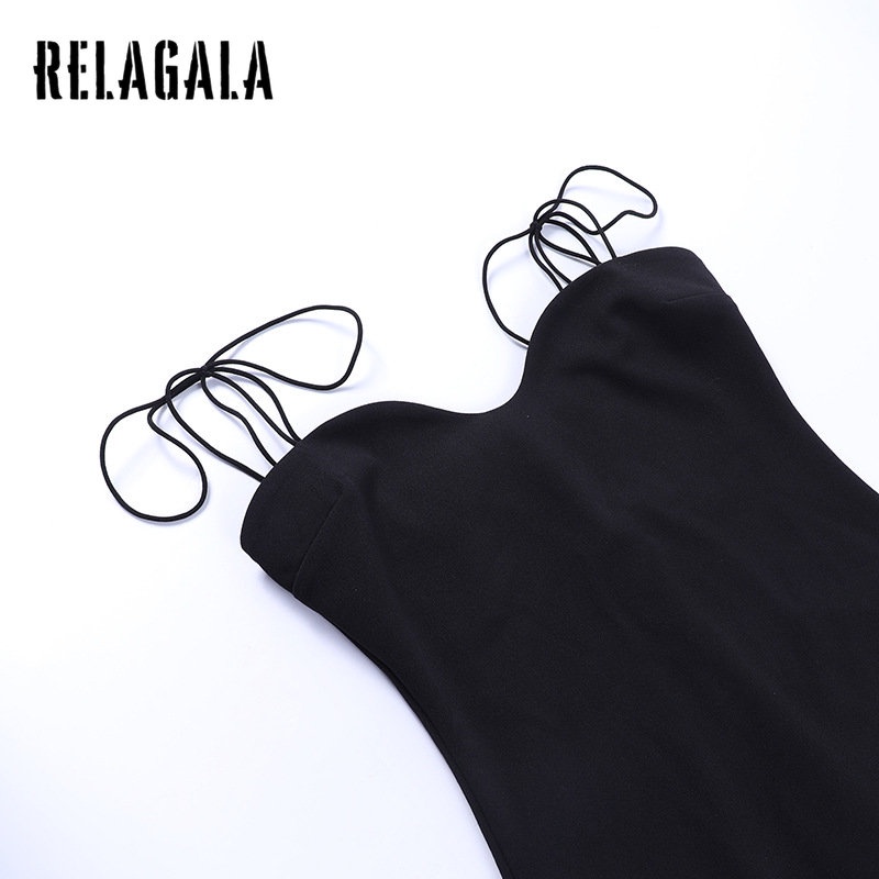 Đầm Hai Dây Màu Trơn Dáng Ôm Thời Trang 2023 Cho Nữ