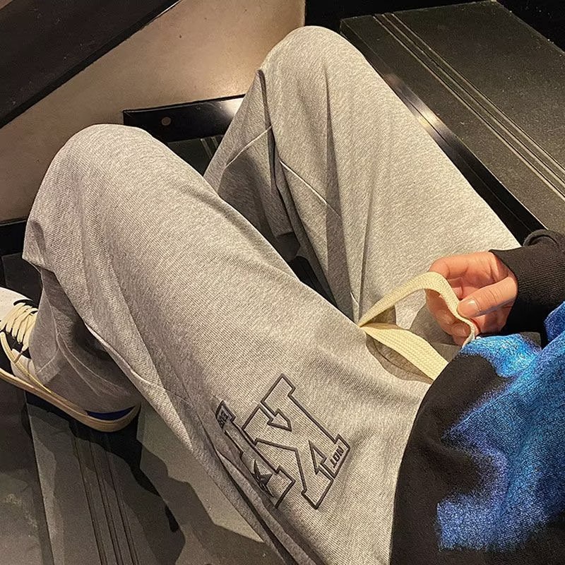 Quần ống rộng In Chữ Thời Trang Mùa Hè Dành Cho Nam