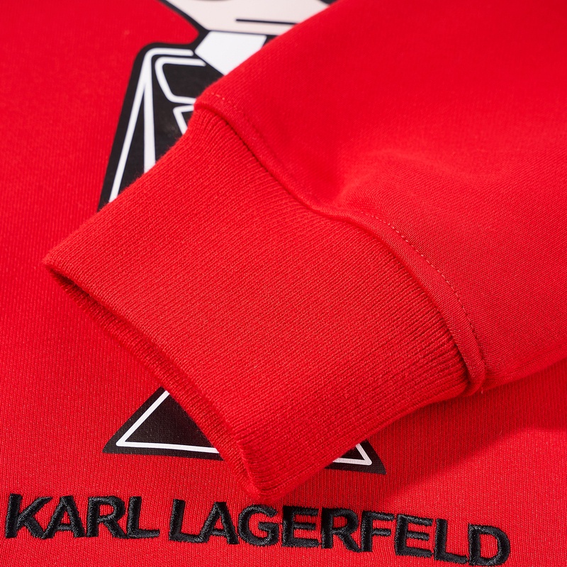 Áo SWEATSHIRT In Chữ KARL Lagerfereld Với COLLAPSE Cổ Áo