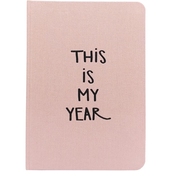 Sổ Bìa Cứng Kẻ Ngang 80gsm This Is My Year - The Sun - Màu Hồng