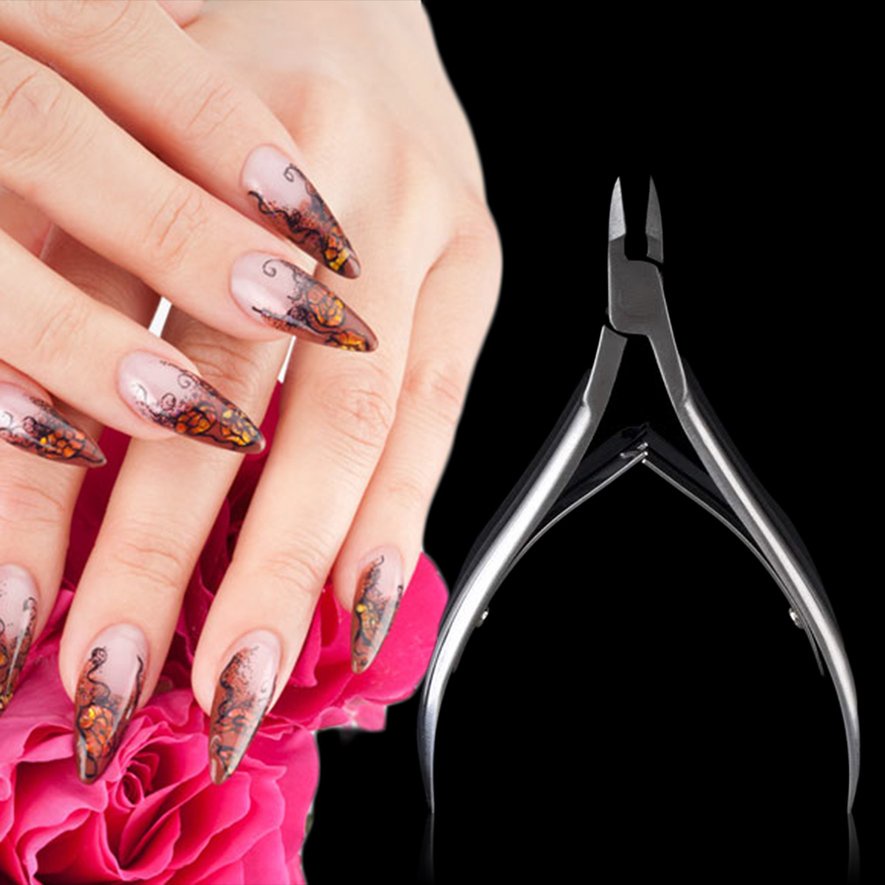 ❤Stainless Steel Cuticle Nipper Cutter Nail Clipper Scissor Manicure Tool