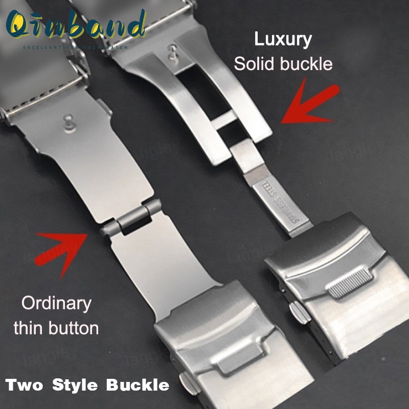 Dây Đeo Đồng Hồ Bằng Thép Không Gỉ Sang Trọng 18mm 20mm 22m 24mm