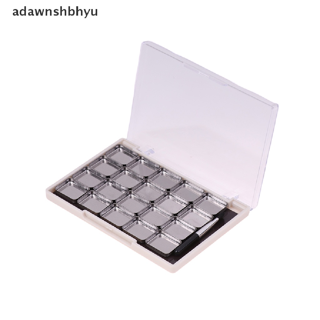 1 Bảng Phấn Trang Điểm adawnshbhyu Từ Tính DIY Kèm 20 Đĩa Sắt Và Cọ Tiện Dụng