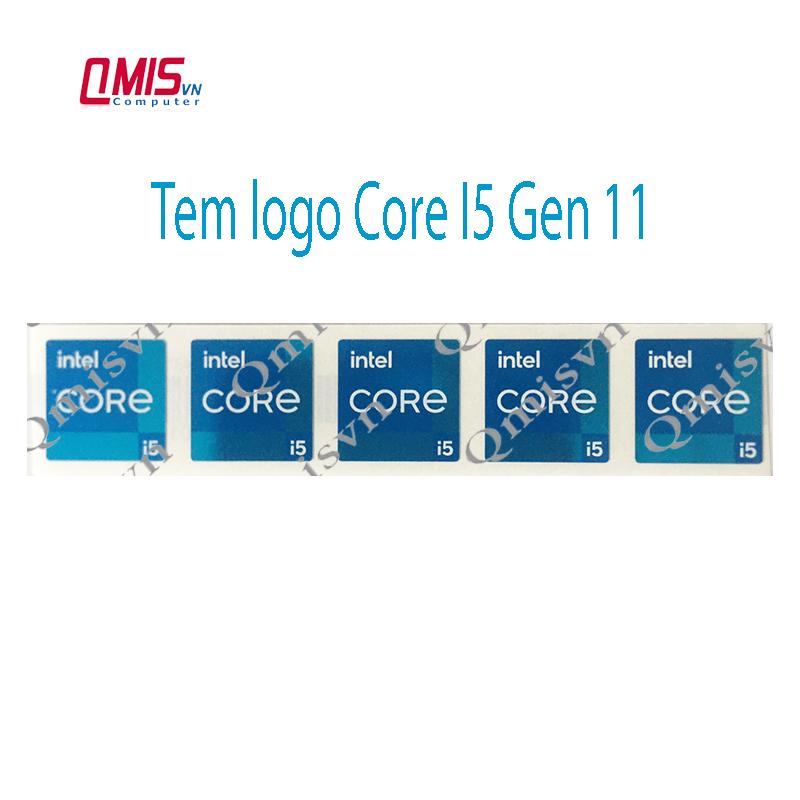 01 CÁI TEM LOGO INTEL CORE I3 I5 I7 I9 Gen 11, Gen 12, Gen 13; Tem Core I thế hệ 11, thế hệ 12, thế hệ 13 -  STICKER