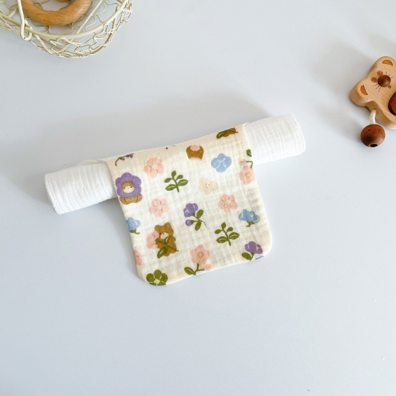 Khăn Cotton Thấm Hút Mồ Hôi Lau Mồ Hôi Sau Lưng Cho Bé Sơ Sinh