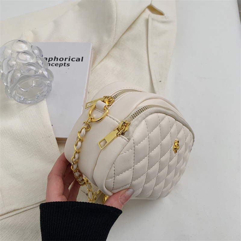 Túi Đeo Vai Màu Trắng Thiết Kế Đơn Giản Phong Cách niche Dễ Phối Đồ Cho Nữ