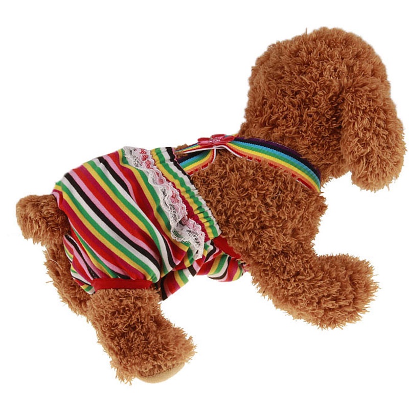 Quần lót cho chó puppy quần short sinh lý quần áo thú cưng thoáng khí dễ thương