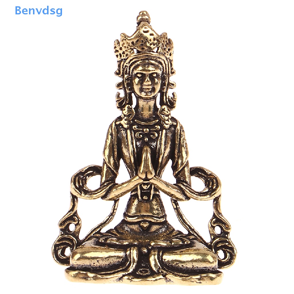 Tượng Phật Bằng Đồng Mini Phong Cách Retro Dùng Trang Trí Phòng Khách