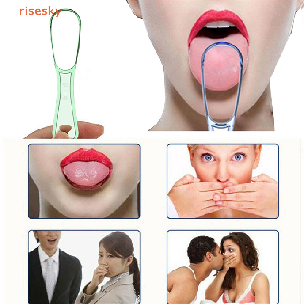 1 Dụng Cụ Vệ Sinh Lưỡi Răng Miệng Bằng Nhựa Có Thể Tái Sử Dụng