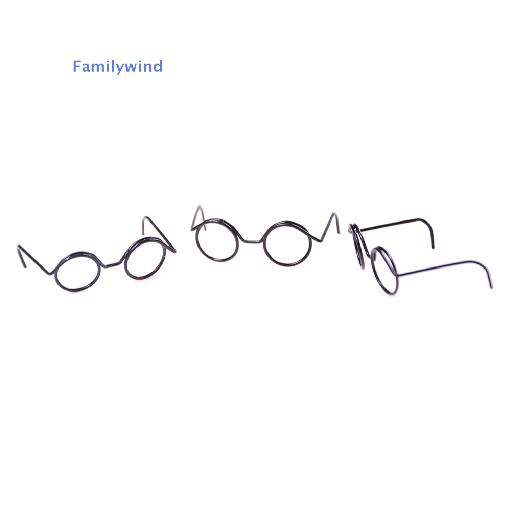 Set 2 Mắt Kính Gọng Tròn Cho Búp Bê BJD 1 / 6 30cm