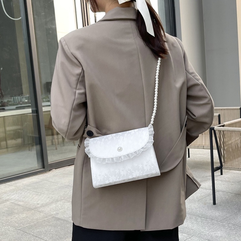 Túi Xách Đeo Chéo Đính Ngọc Trai Thời Trang Dành Cho Nữ