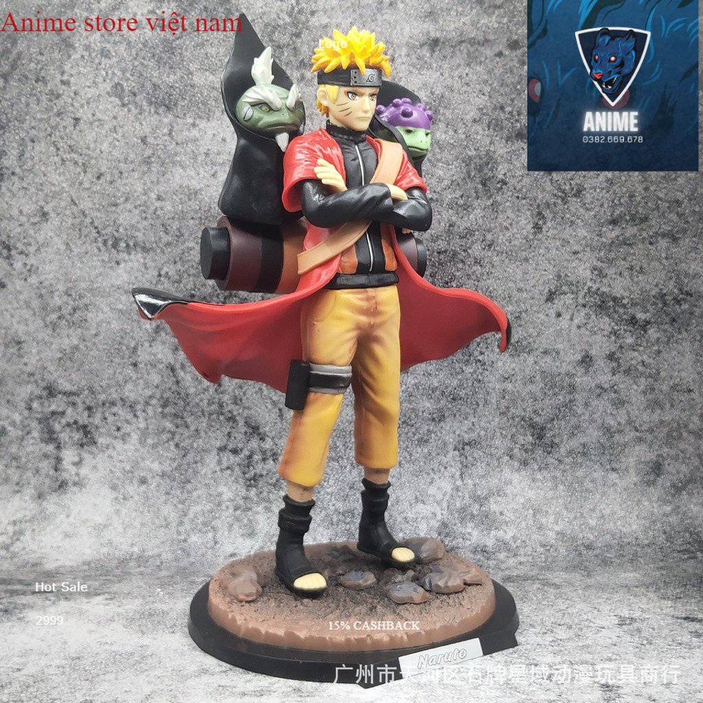 Uzumaki Naruto cao 30cm . Hokage Làng Lá - Tượng Figure Naruto