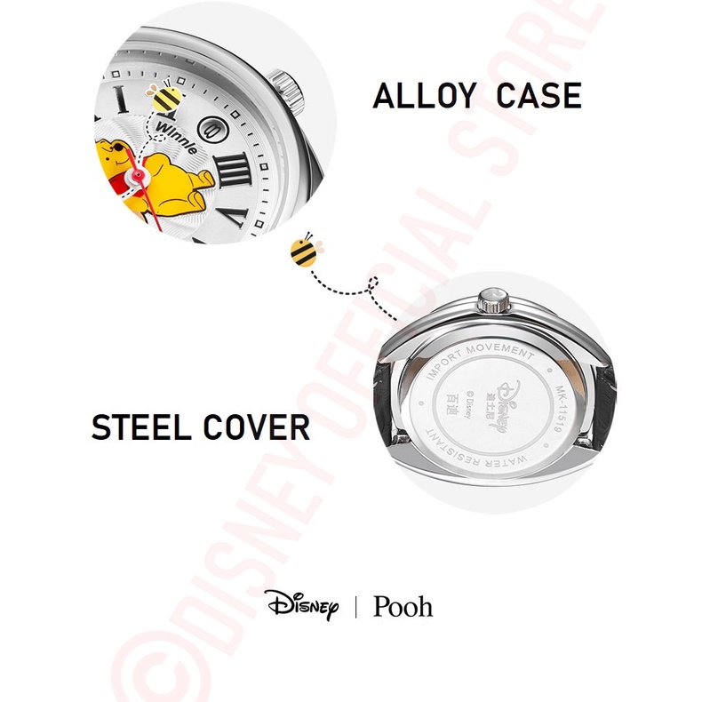 Đồng Hồ Đeo Tay Phát Quang Chống Nước Họa Tiết Hoạt Hình Disney Dành Cho Nam Nữ