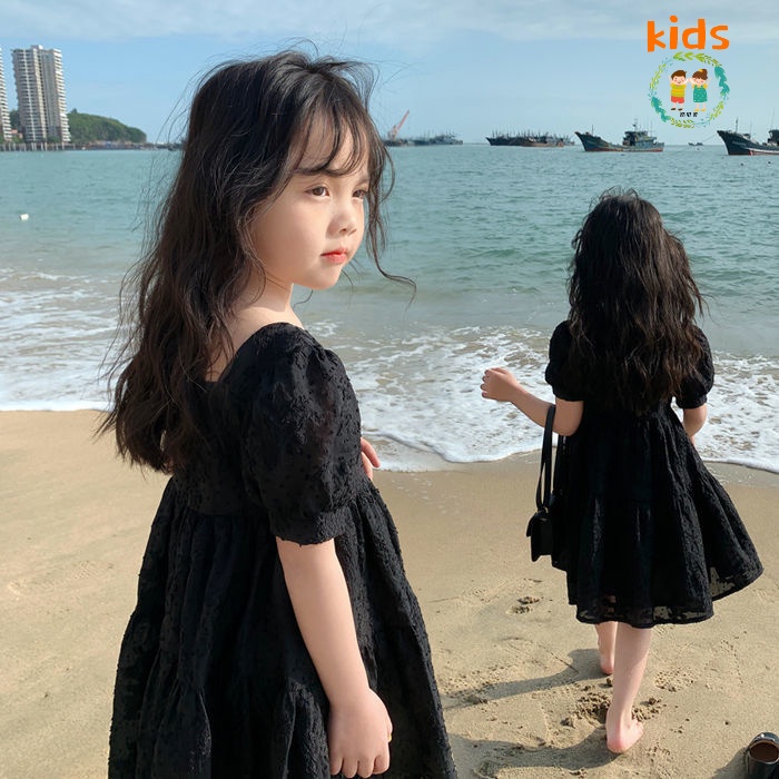 Đầm Mùa Hè Tay Ngắn Phong Cách Thời Trang Mới Dành Cho Bé Gái 3-5 - 8-10 - 12-13 Tuổi