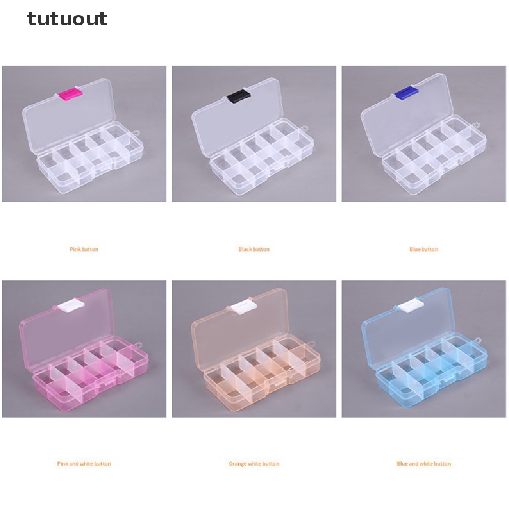 Hộp Nhựa Trong Suốt 10 Ngăn Có Thể Tháo Rời Tiện Dụng