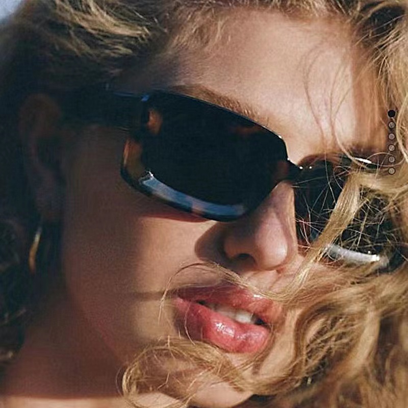 Kính Mát Gọng Vuông Nhiều Màu Sắc Bảo Vệ Khỏi Tia UV Phong Cách Âu Mỹ Dành Cho Nữ