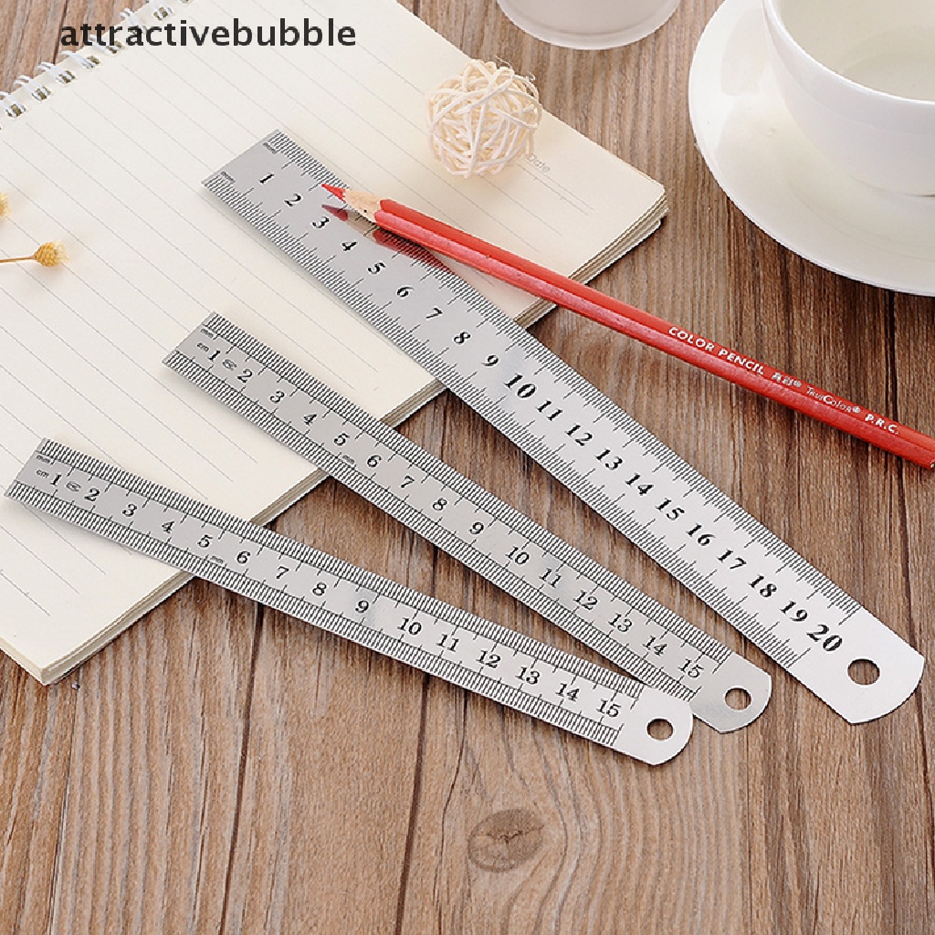 Thước Đo Hai Mặt 15-30cm Bằng Thép Không Gỉ